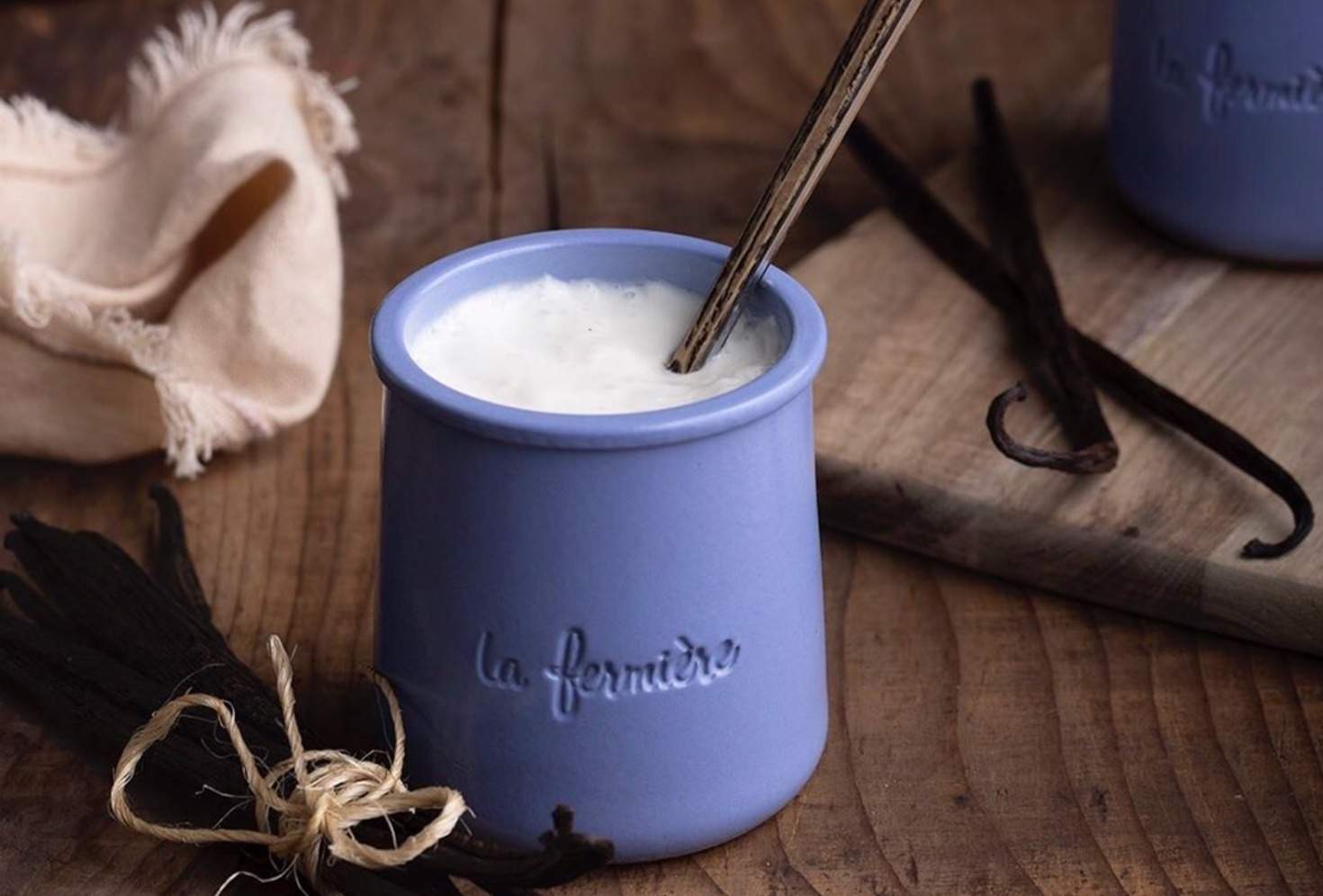 Fermière vanille pot lavande yaourt
